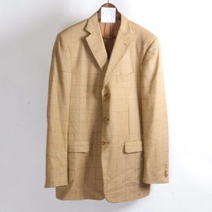 Awesome PAL ZILERI tan and checkered blazer!